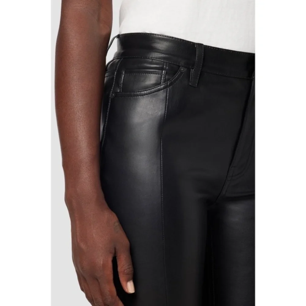 Hudson Barbara Beauty Vegan Leather Pants - Picture 5 of 9